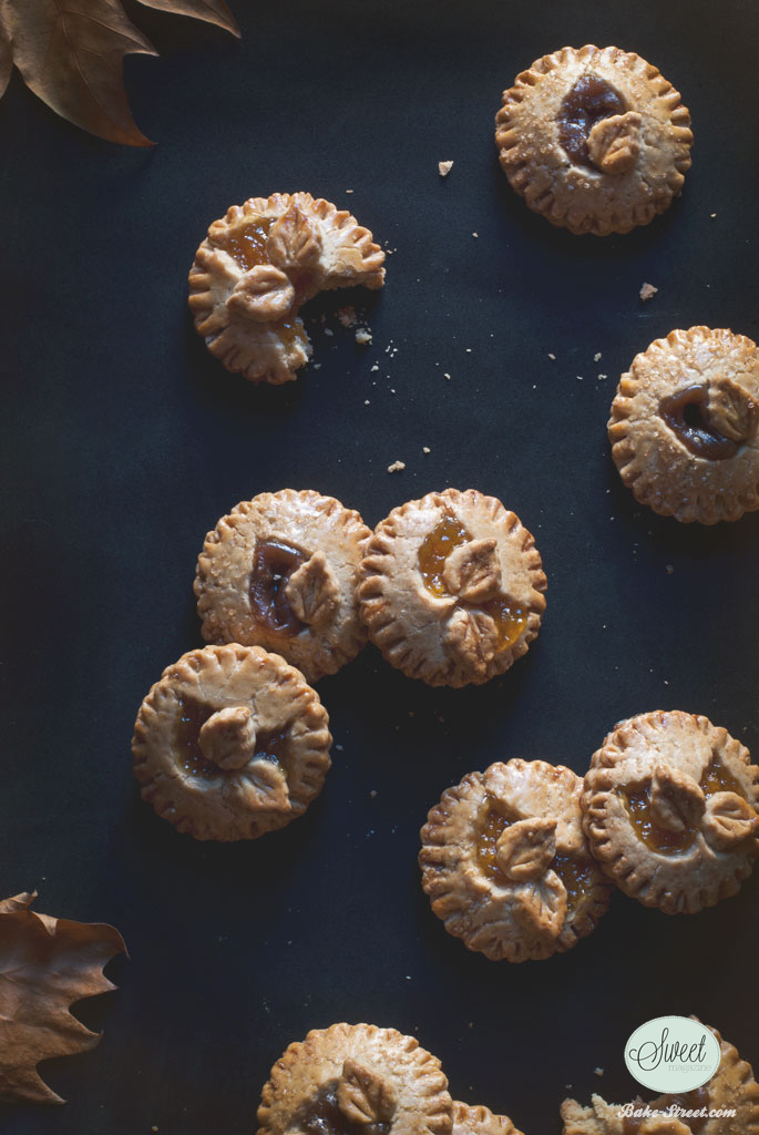 Linzer Pies de calabaza y crema de castañas