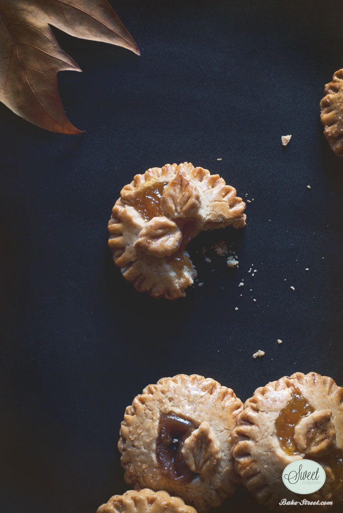 Linzer Pies de calabaza y crema de castañas